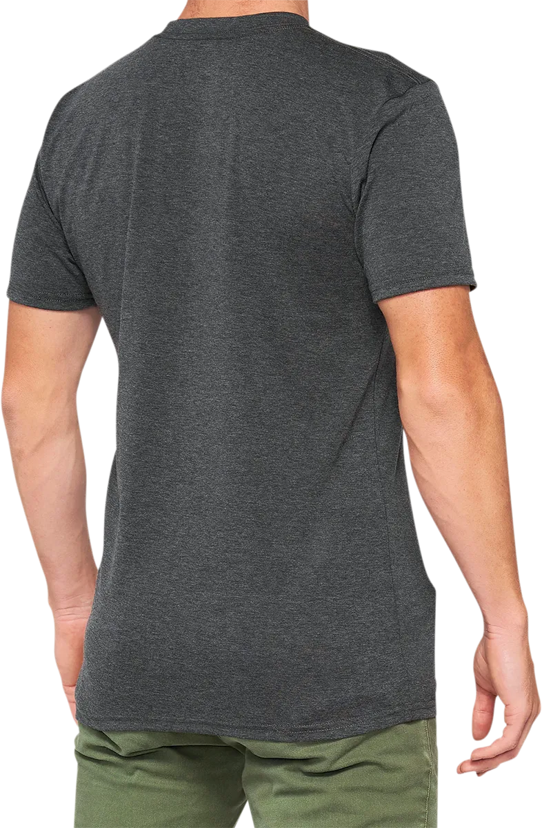 100% Argus Tech T-Shirt - Heather Charcoal - Large 35024-052-12