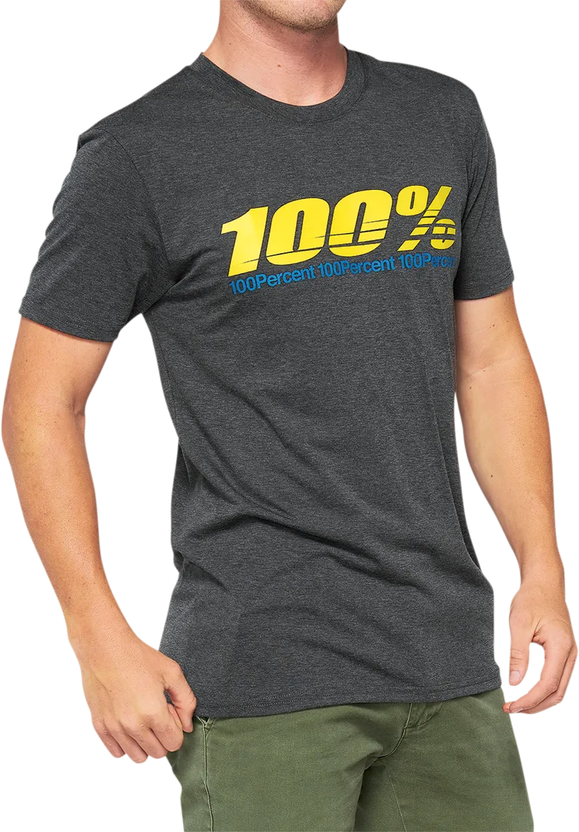 100% Argus Tech T-Shirt - Heather Charcoal - Large 35024-052-12