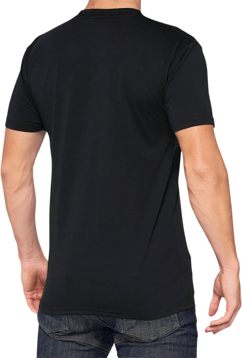 100% Athol Tech T-Shirt - Black - Large 35025-001-12