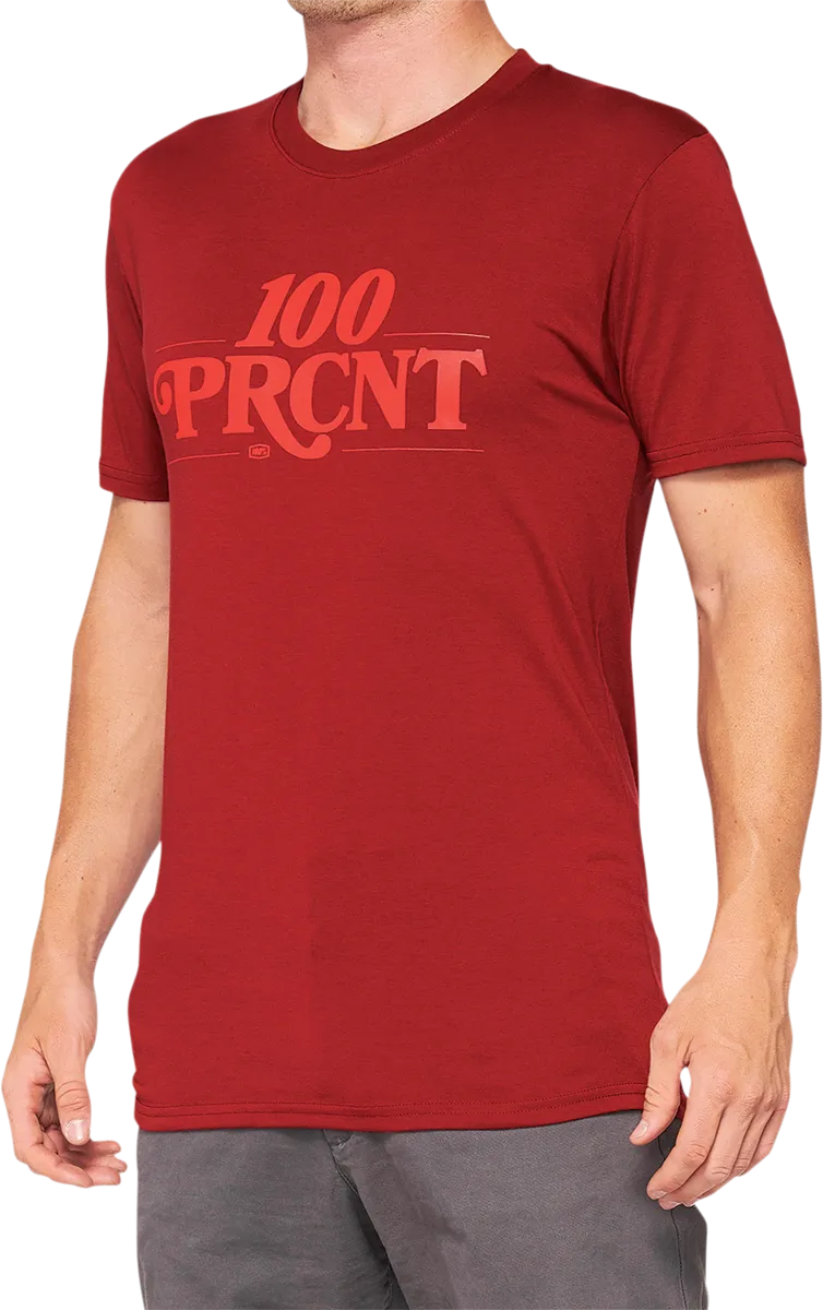 100% Searles Tech T-Shirt - Brick - XL 35027-068-13