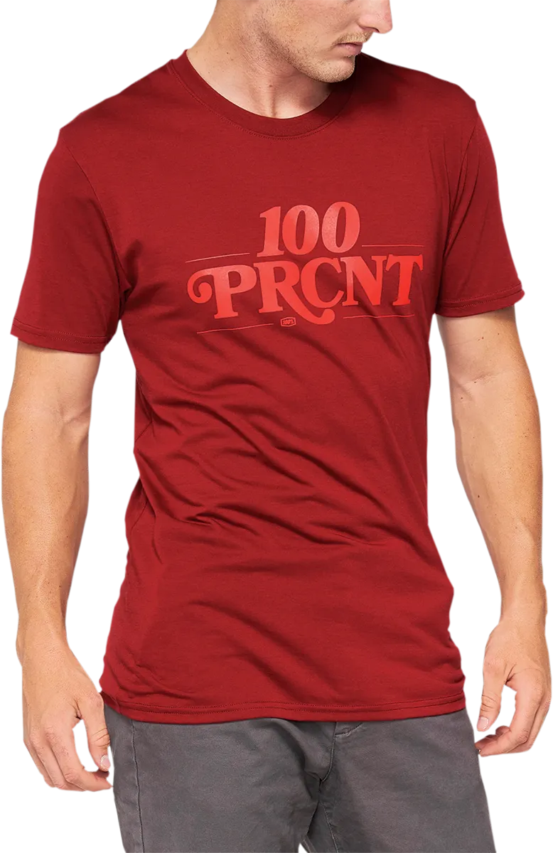100% Searles Tech T-Shirt - Brick - XL 35027-068-13