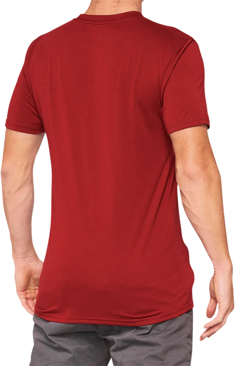 100% Searles Tech T-Shirt - Brick - XL 35027-068-13