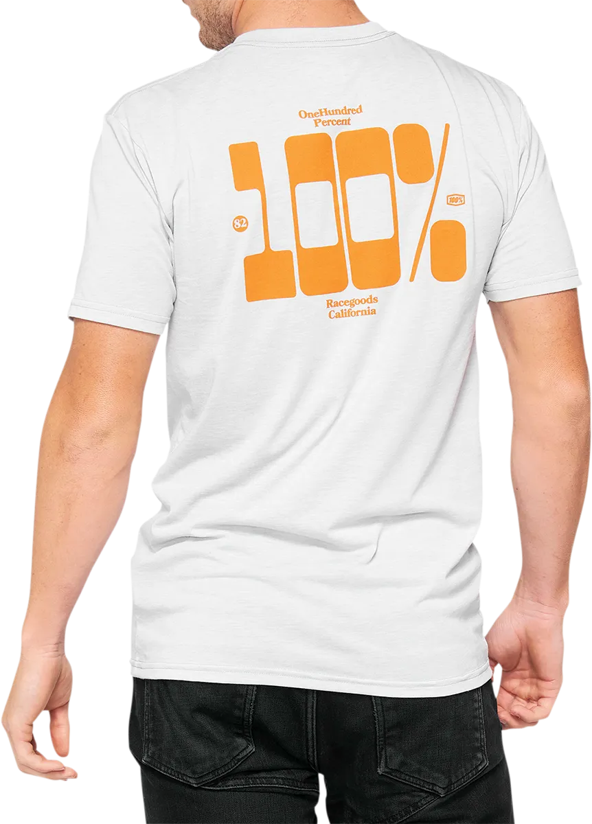 100% Trona Tech T-Shirt - Chalk - Large 35028-396-12
