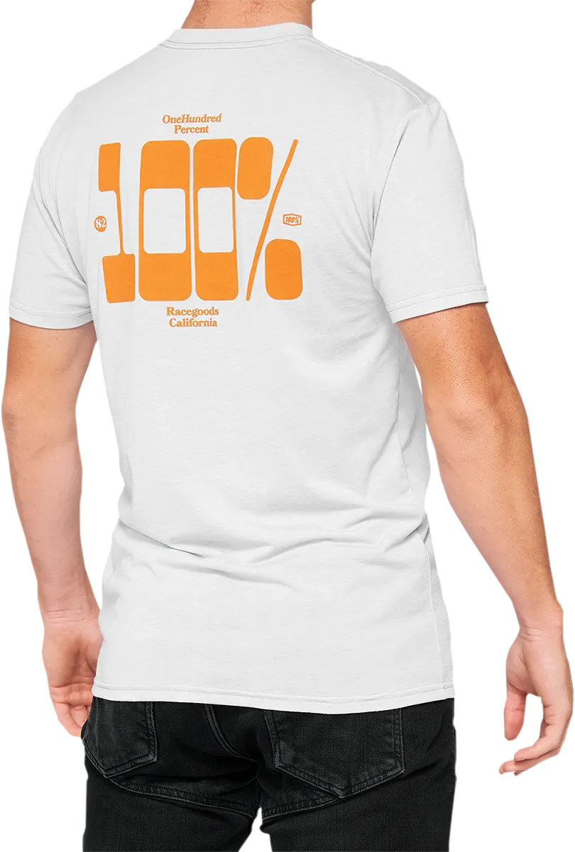 100% Trona Tech T-Shirt - Chalk - Large 35028-396-12