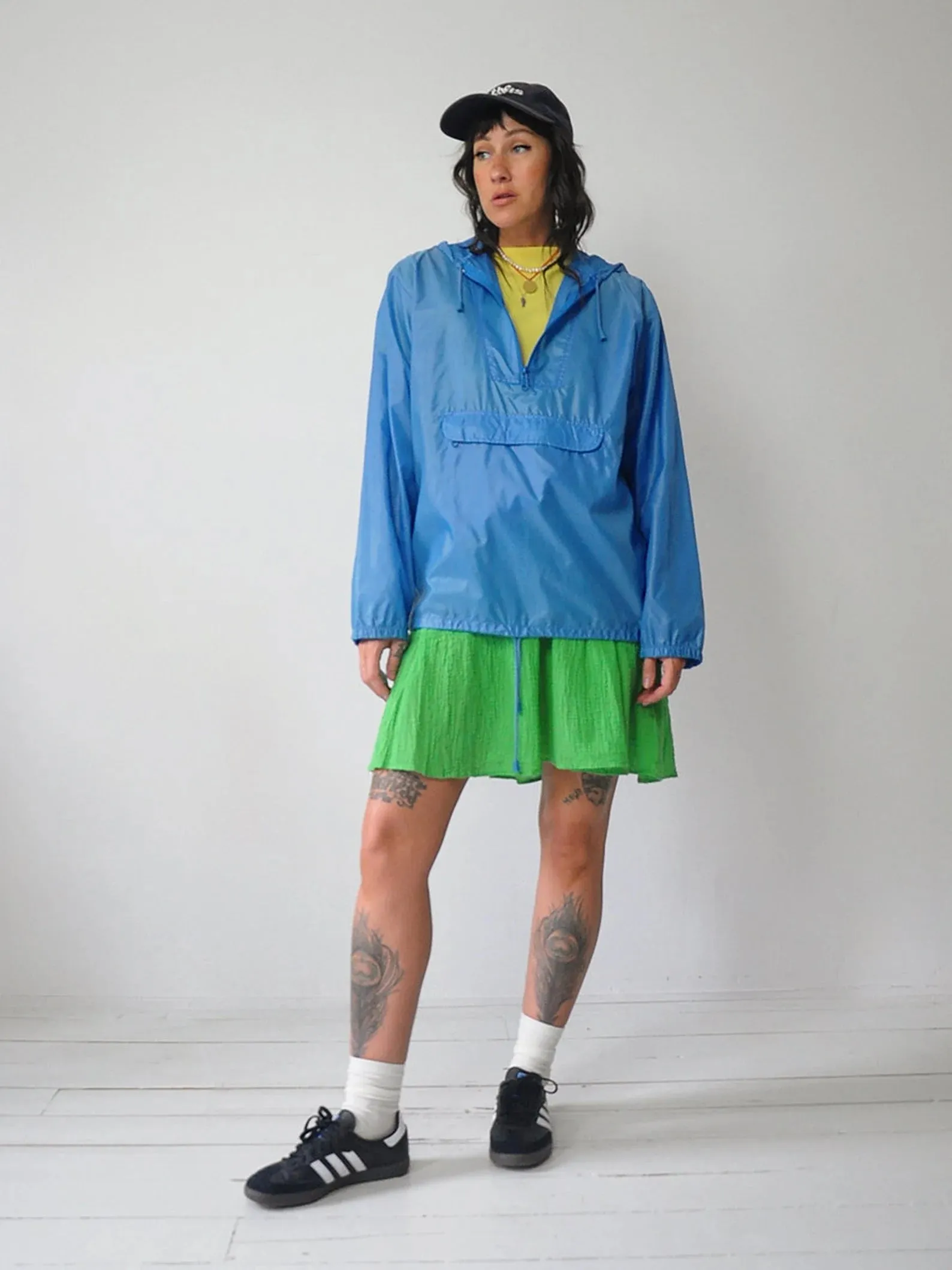 1980's Hooded Windbreaker Rain Jacket