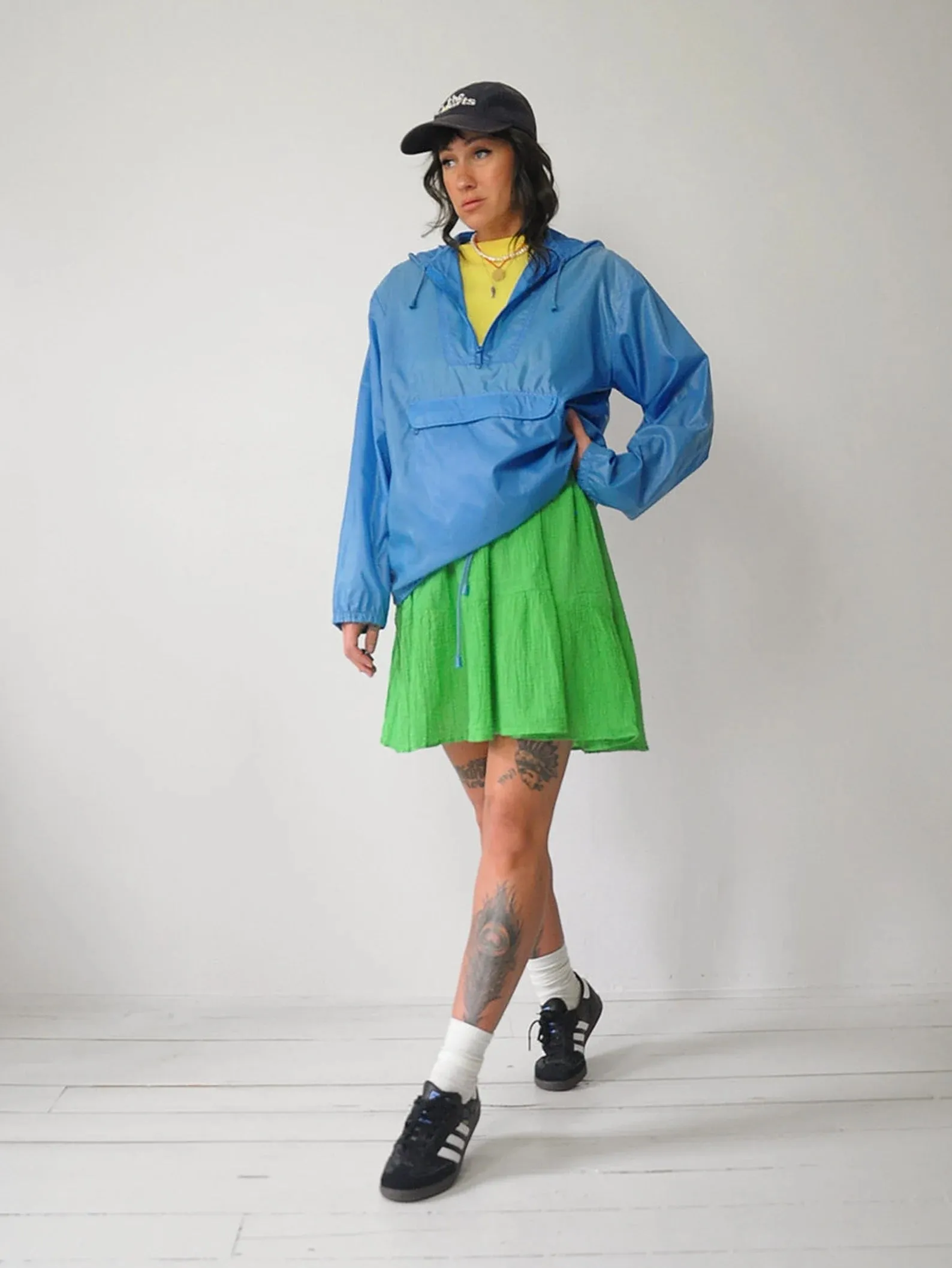 1980's Hooded Windbreaker Rain Jacket