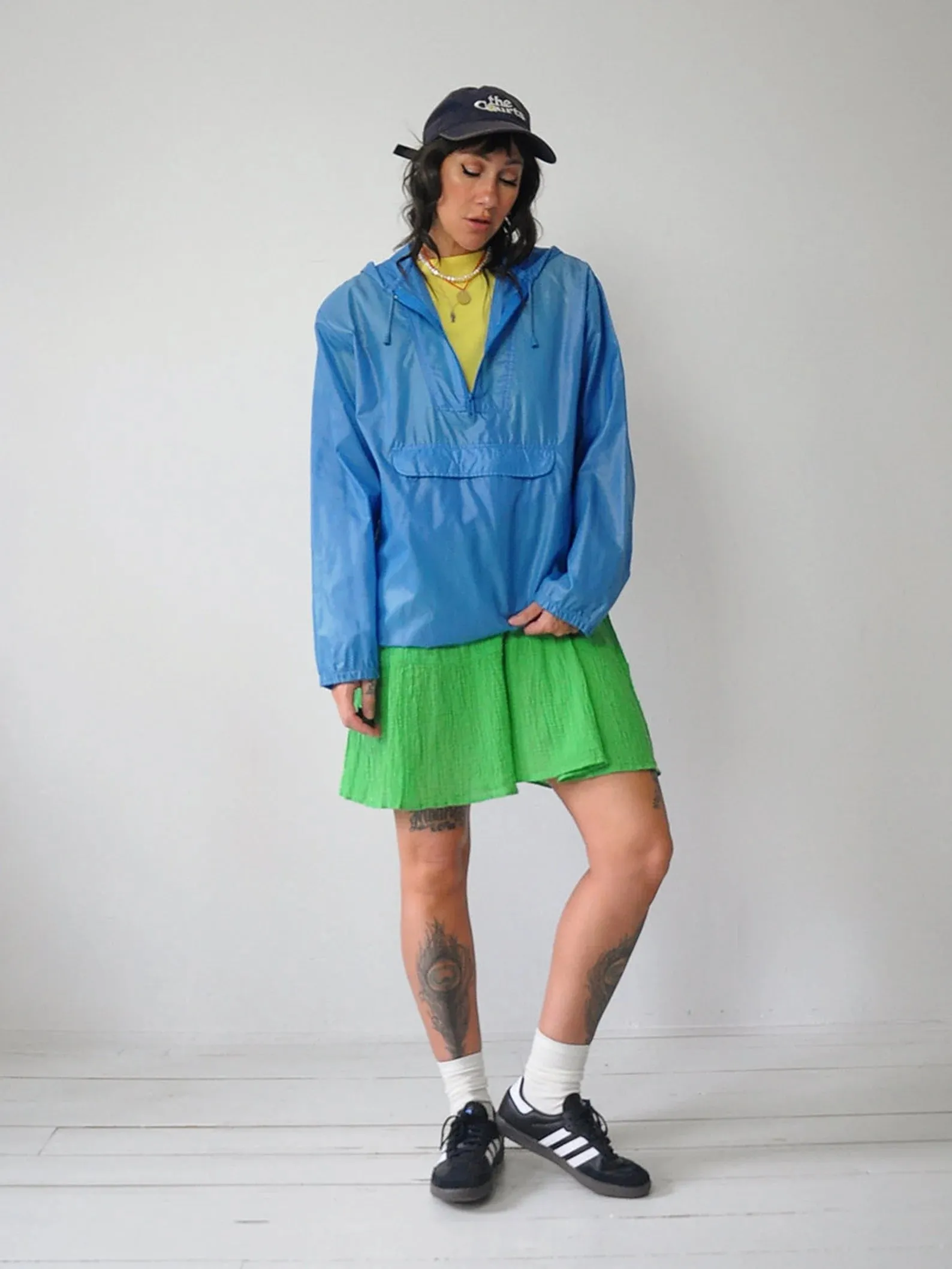1980's Hooded Windbreaker Rain Jacket