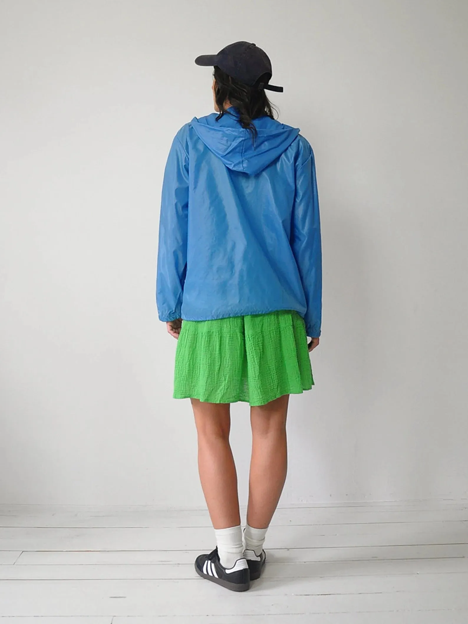 1980's Hooded Windbreaker Rain Jacket