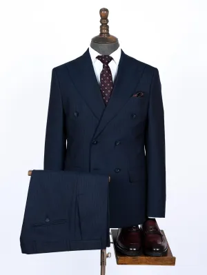 Allen Blue Set Blazer Linen Suit