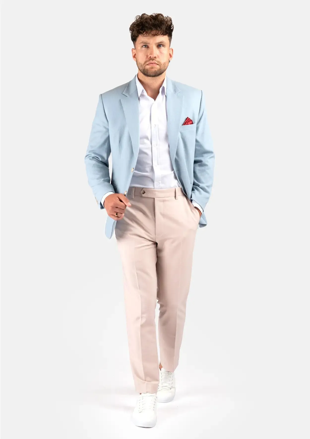 Astor Maya Blue Linen Blend Jacket