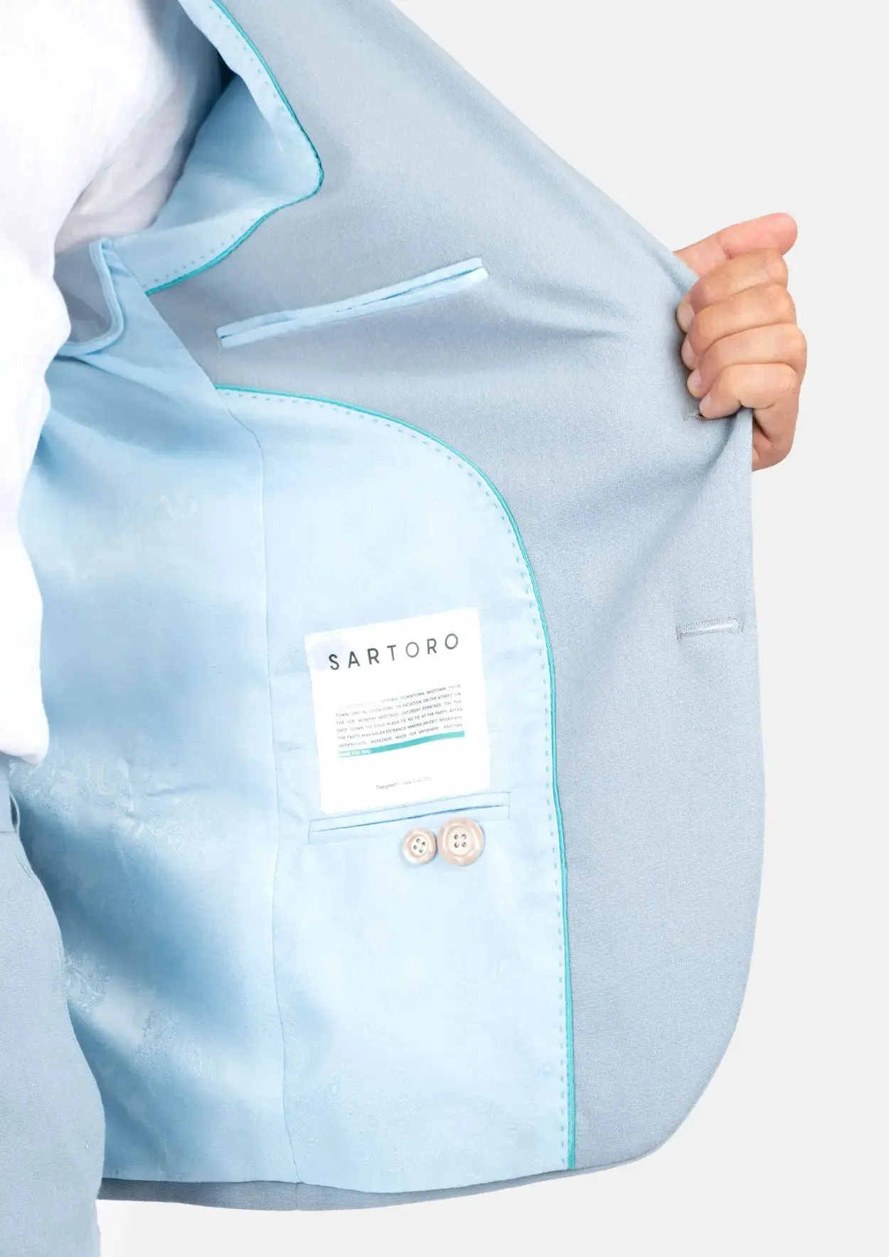 Astor Maya Blue Linen Blend Jacket