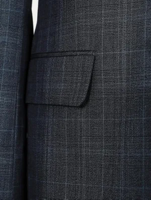 August Black Set Blazer Linen Suit