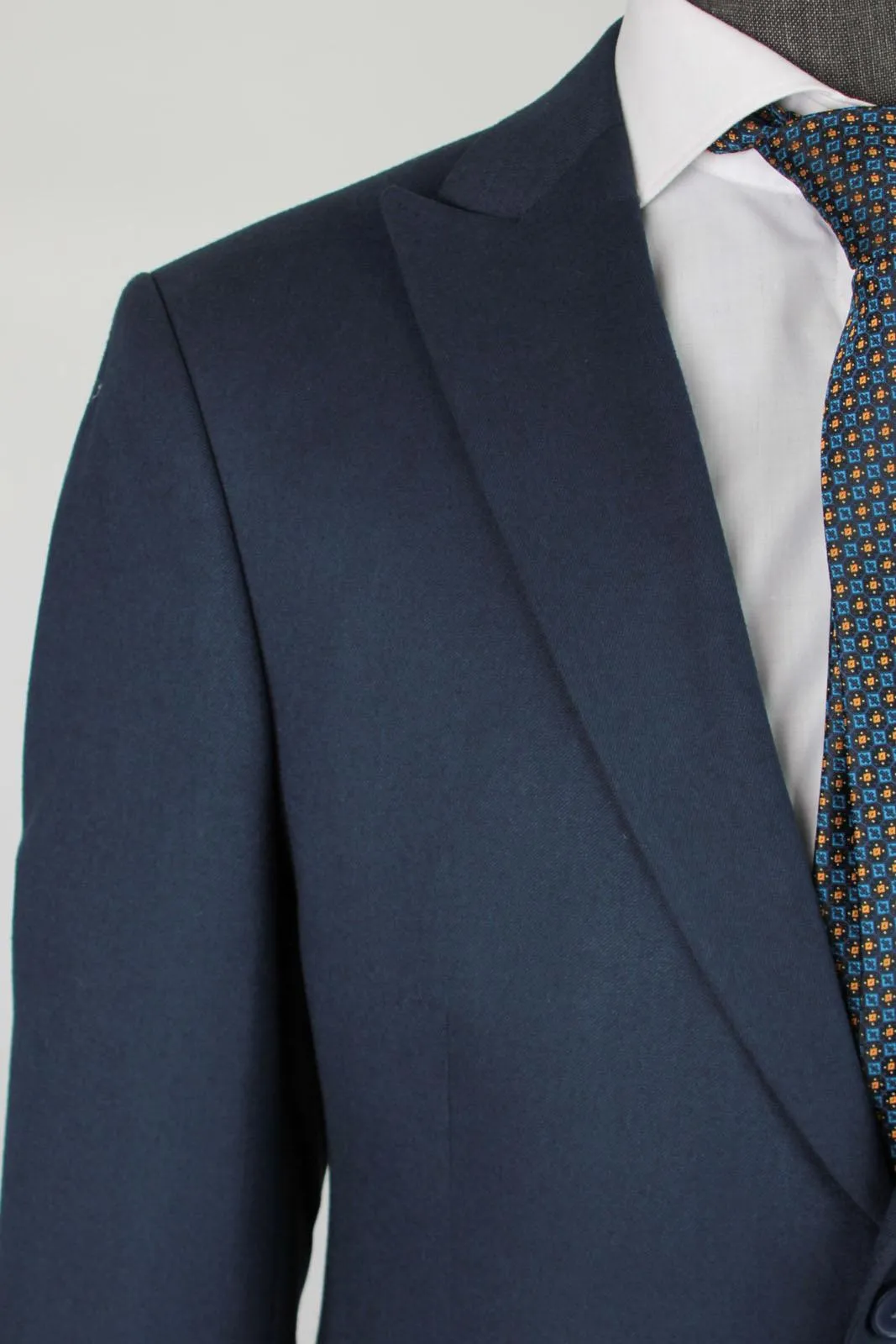 Beckham Blue Set Blazer Linen Suit