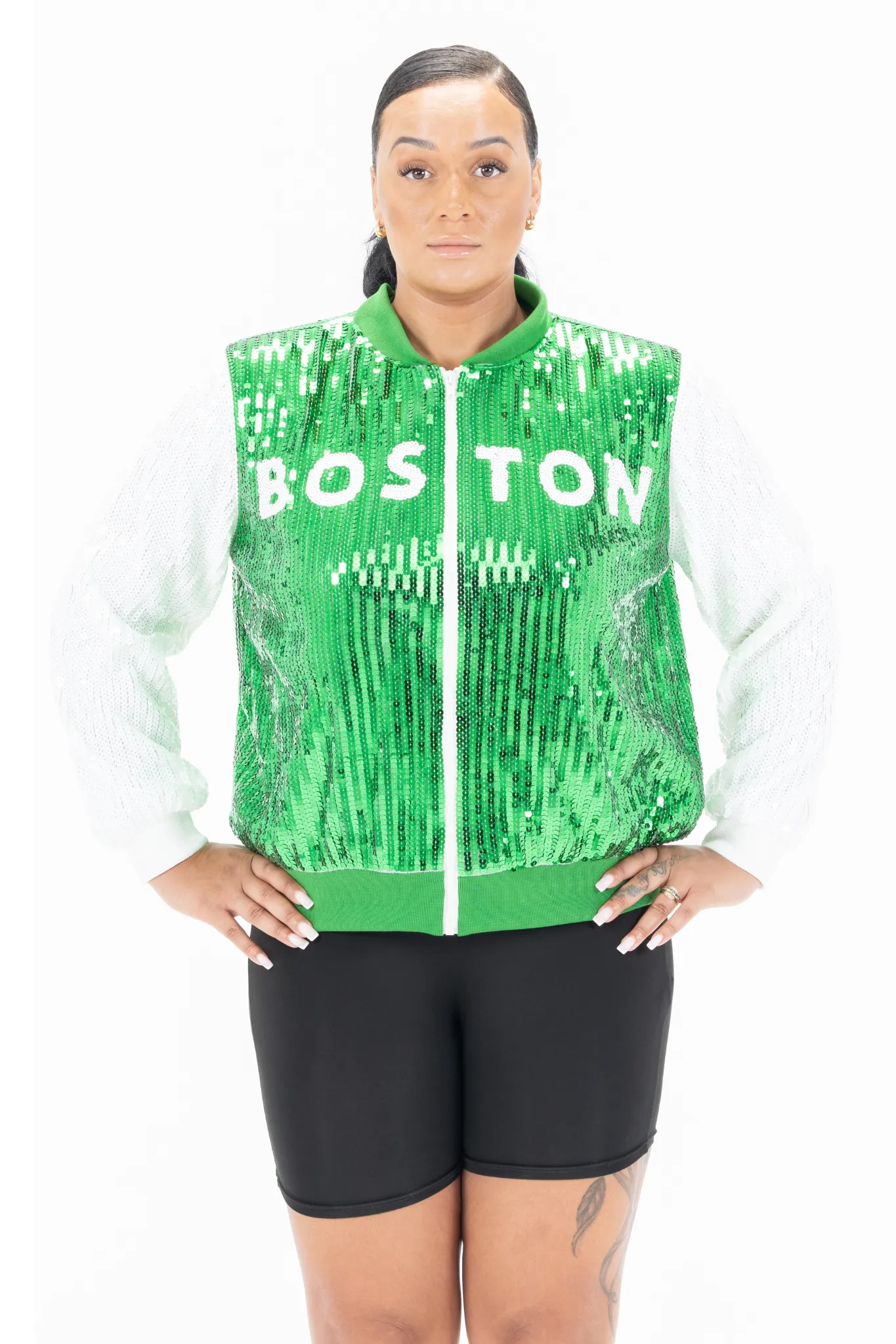 Boston Basketball Sequin Jacket