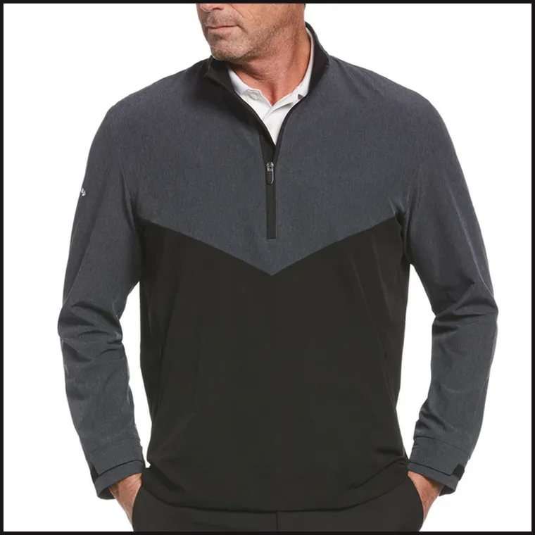 Callaway Mens Swing Tech™ Blocked 1/4 Zip Windbreaker