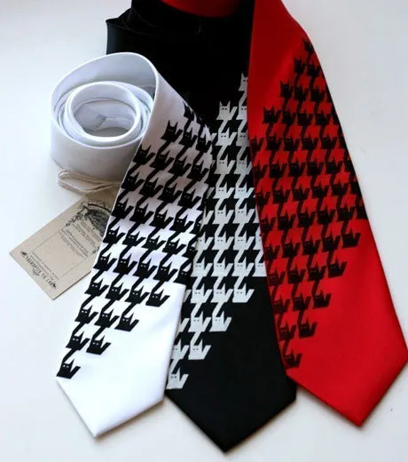 Catstooth Silk Necktie