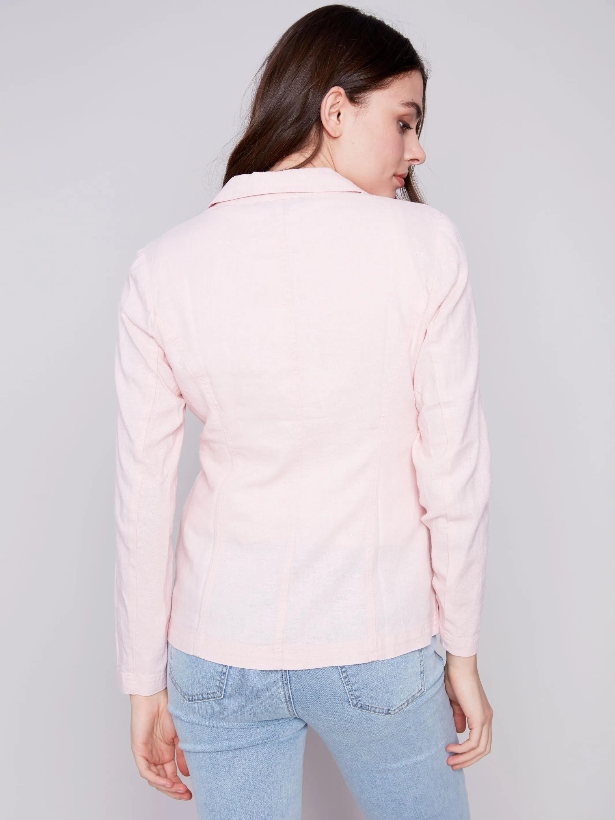 Charlie B- Solid Linen Blazer