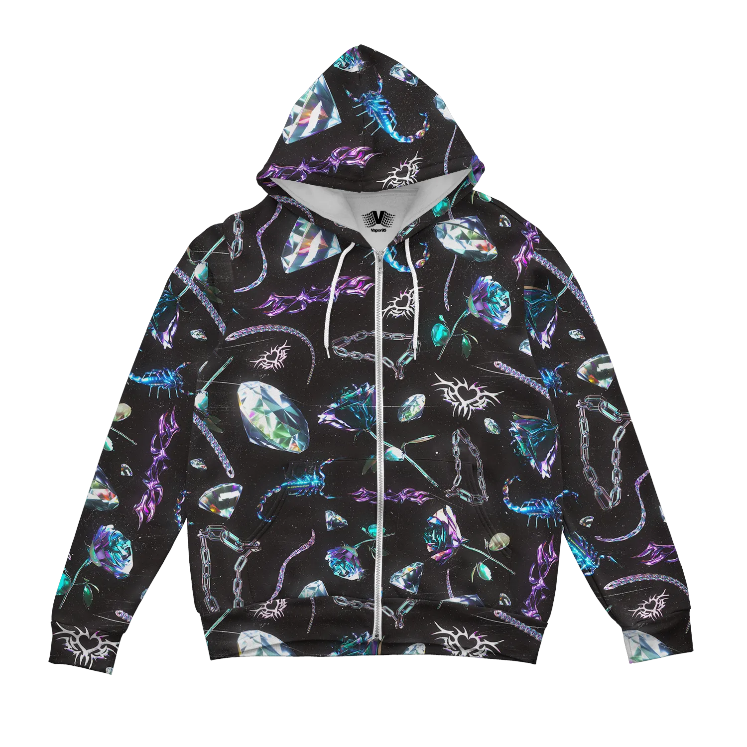 Chrome Sting Zip Up Hoodie