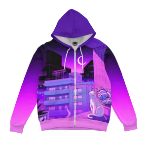 City Nights Zip Up Hoodie