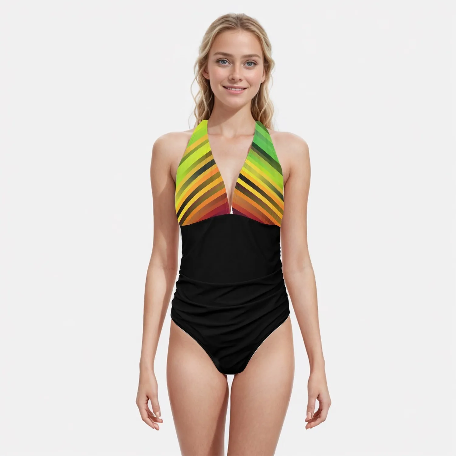 Color Cascade | Women's One-Piece Swimsuit