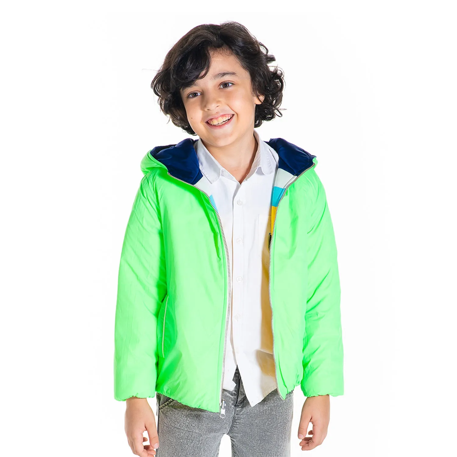 Colorblock Quilted Jacket