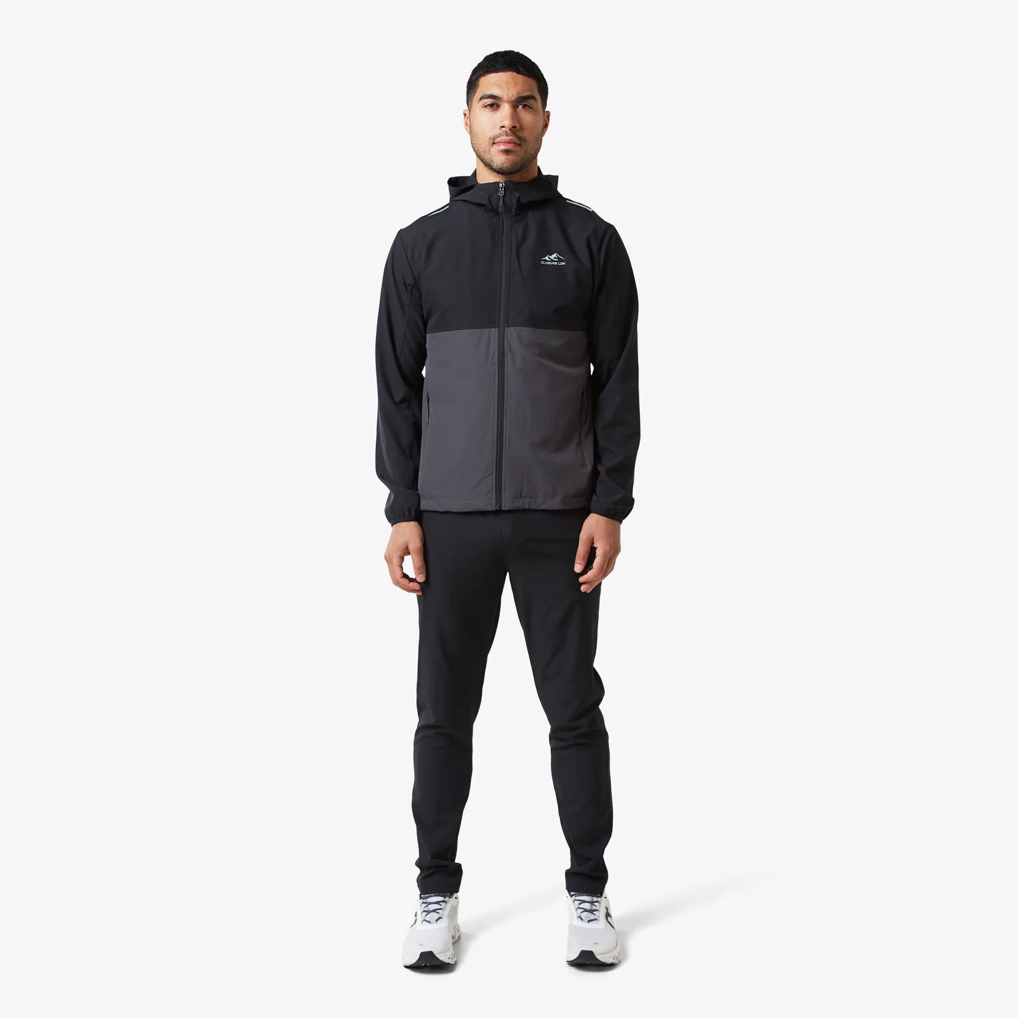Colour Block Tech Tracksuit | Graphite