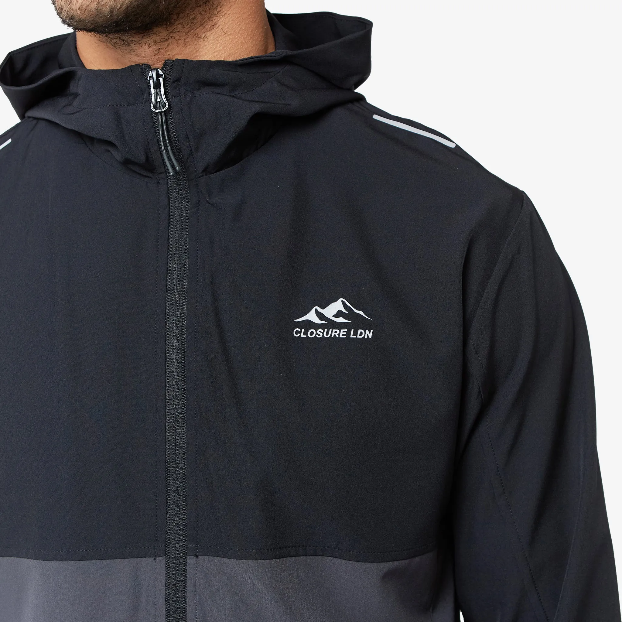 Colour Block Tech Tracksuit | Graphite