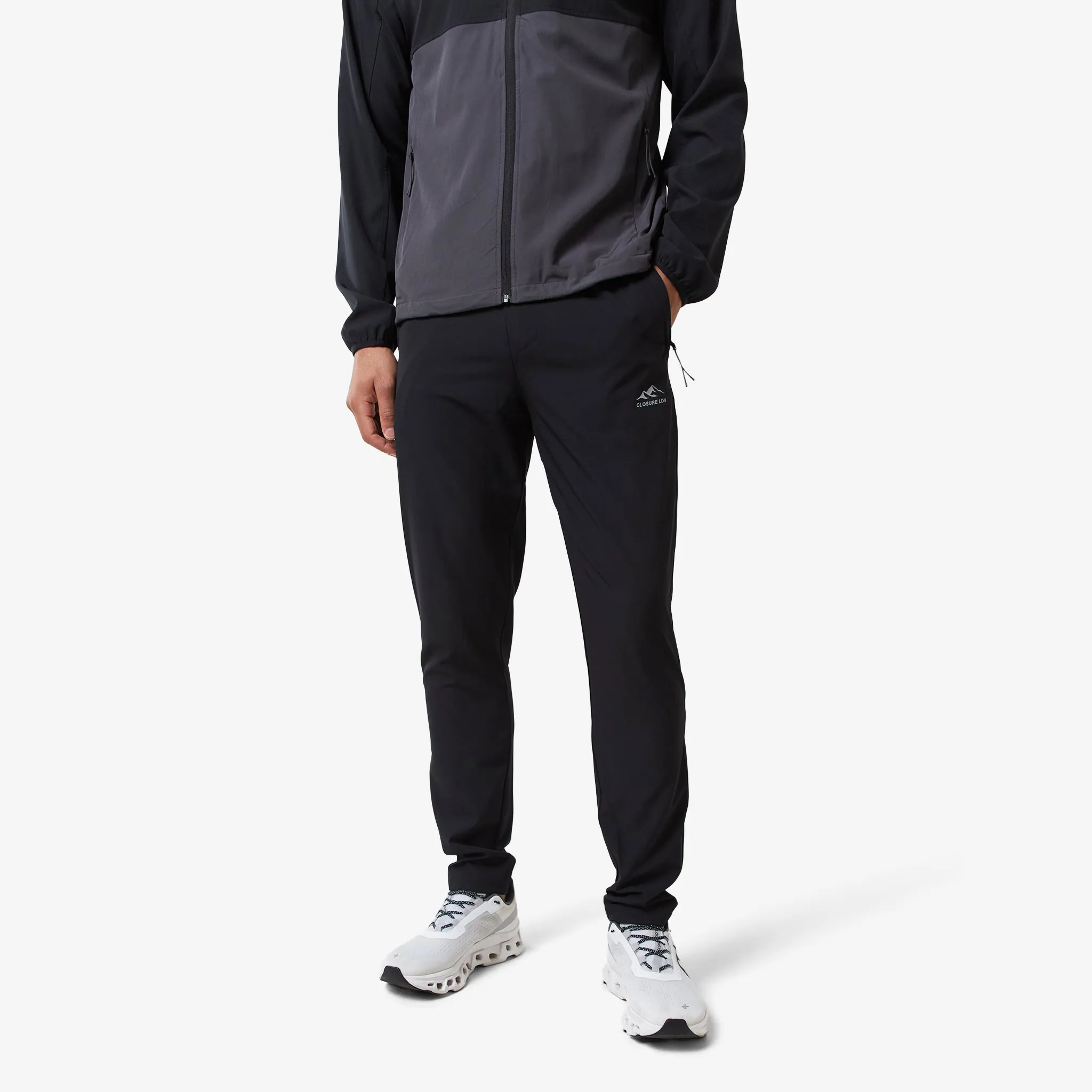 Colour Block Tech Tracksuit | Graphite