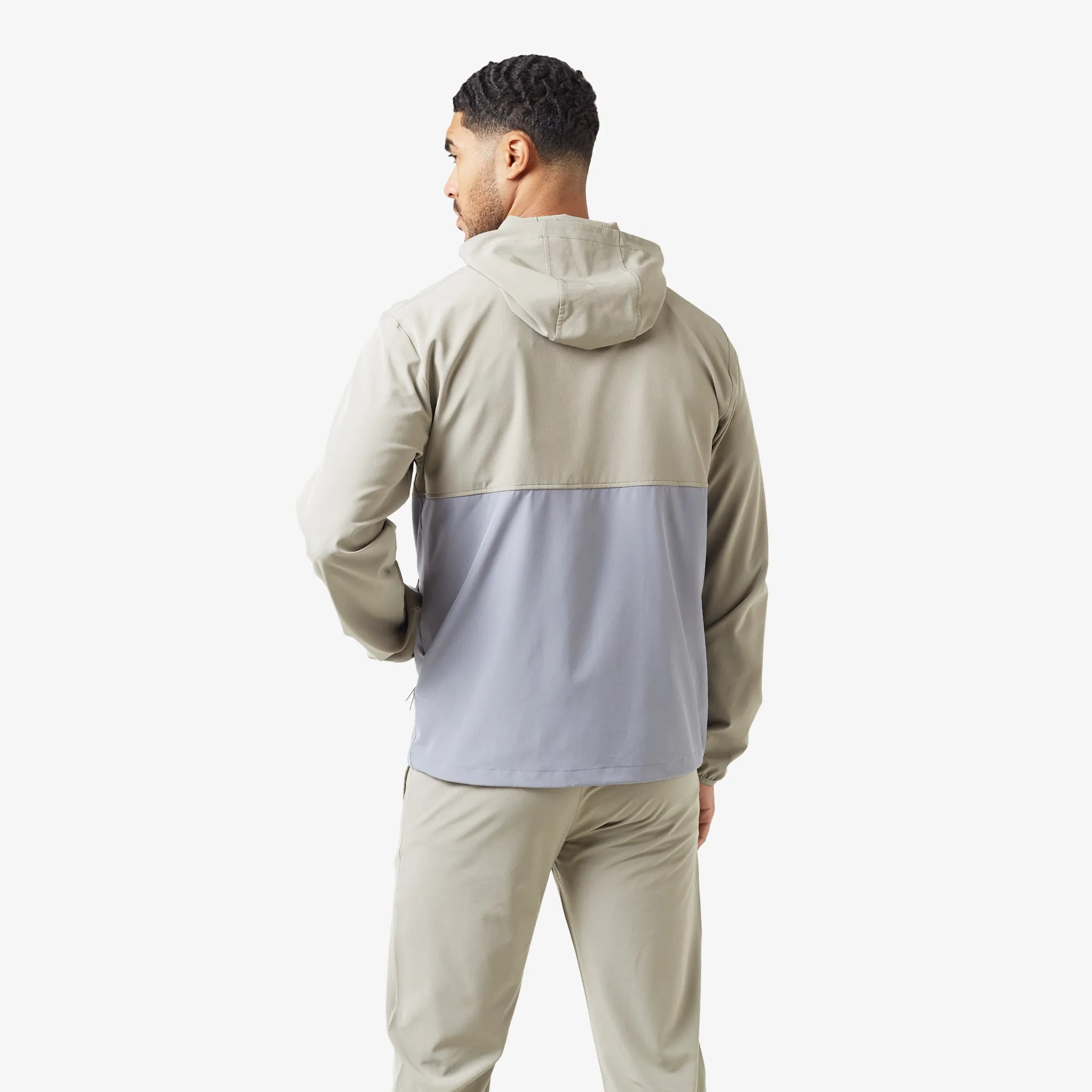 Colour Block Tech Tracksuit | Olive