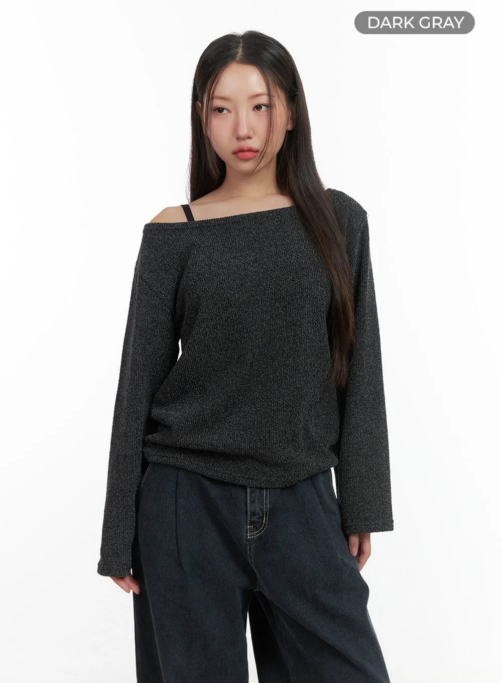 Comfy Loose Fit Off Shoulder Shirt CO417