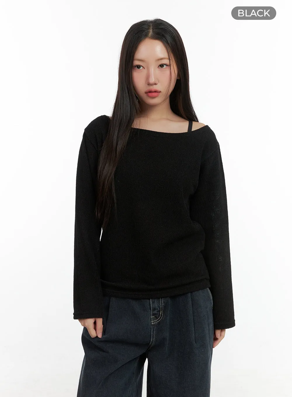 Comfy Loose Fit Off Shoulder Shirt CO417