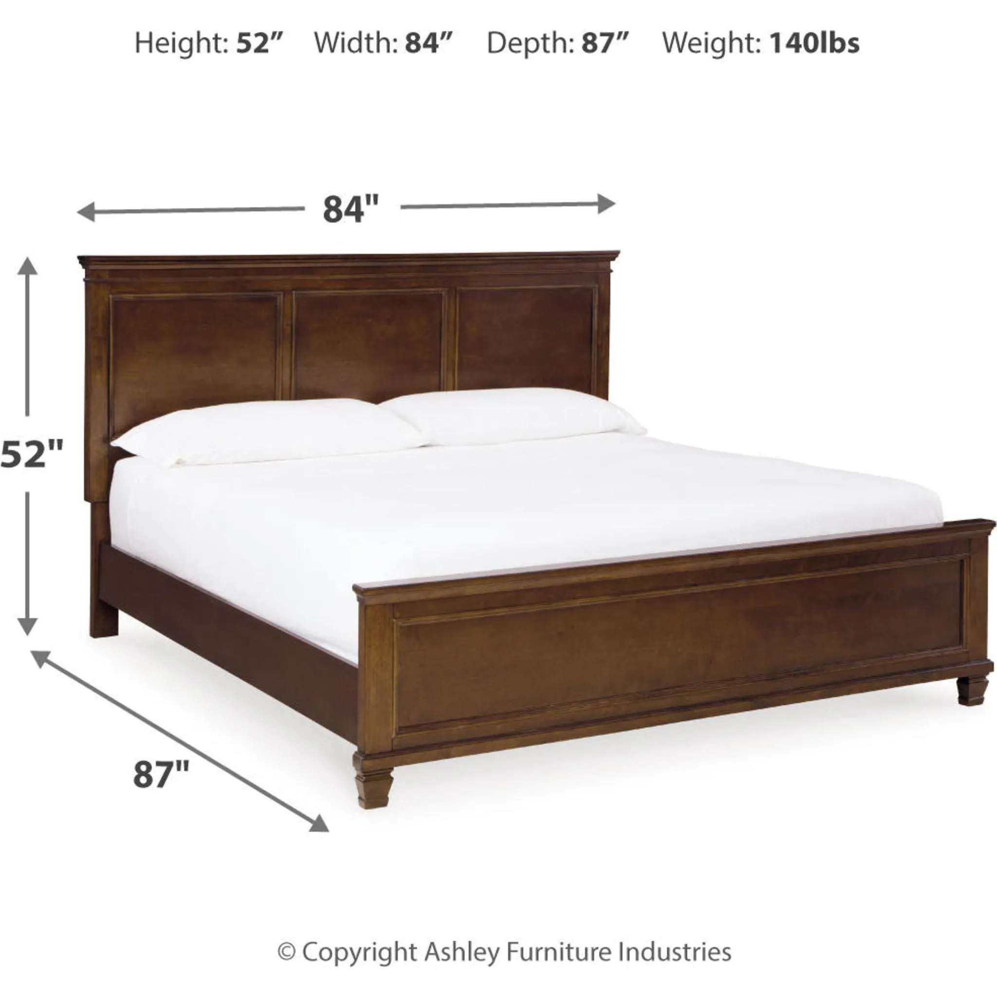 Danabrin King Panel Bed