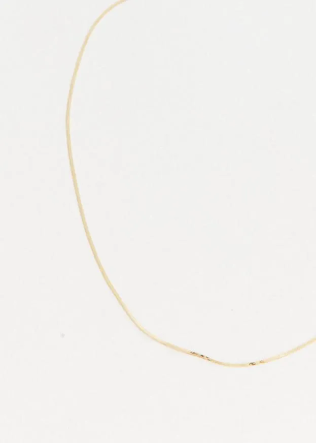 Demi Herringbone Necklace 18"