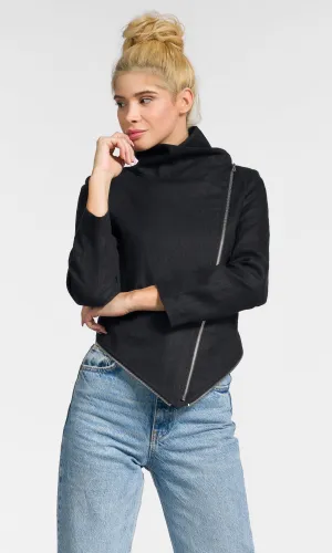 Detachable Basque Waistline Blazer