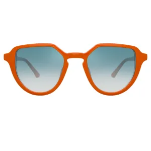 Dries Van Noten Men's Oval Blue Sunglasses DVN184C4SUN