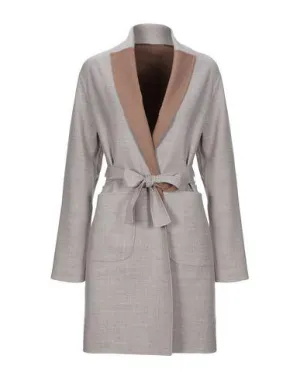 Fabiana Filippi Women Overcoat Dove grey 10 UK
