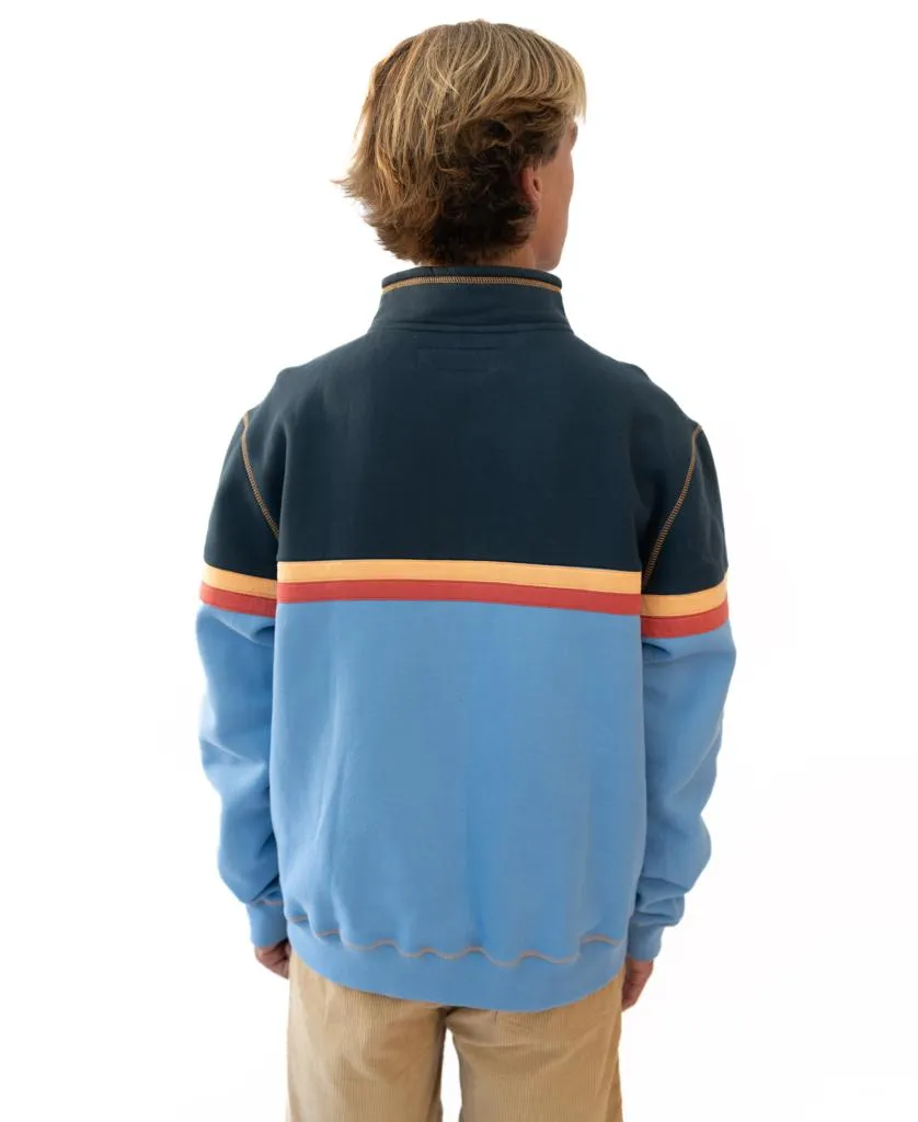 Fleece 1/4 Zip Top | Azure Blue