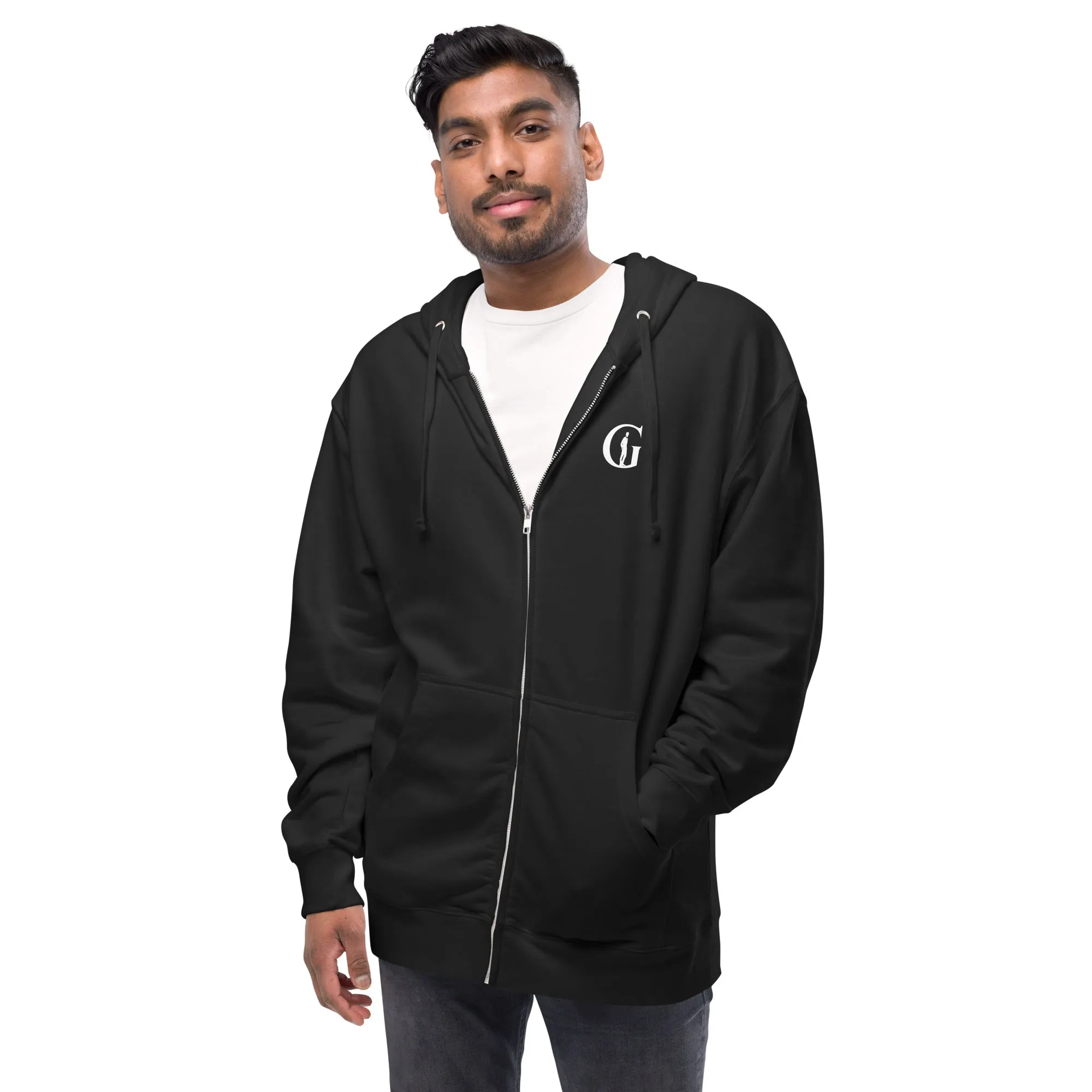 Gentlemen fleece zip up hoodie