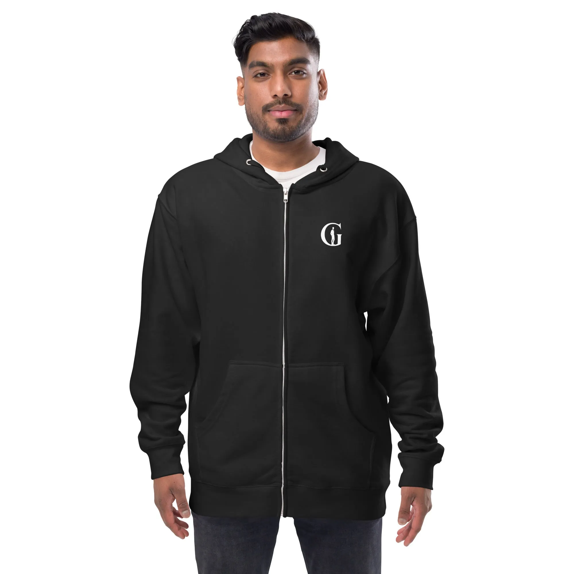 Gentlemen fleece zip up hoodie
