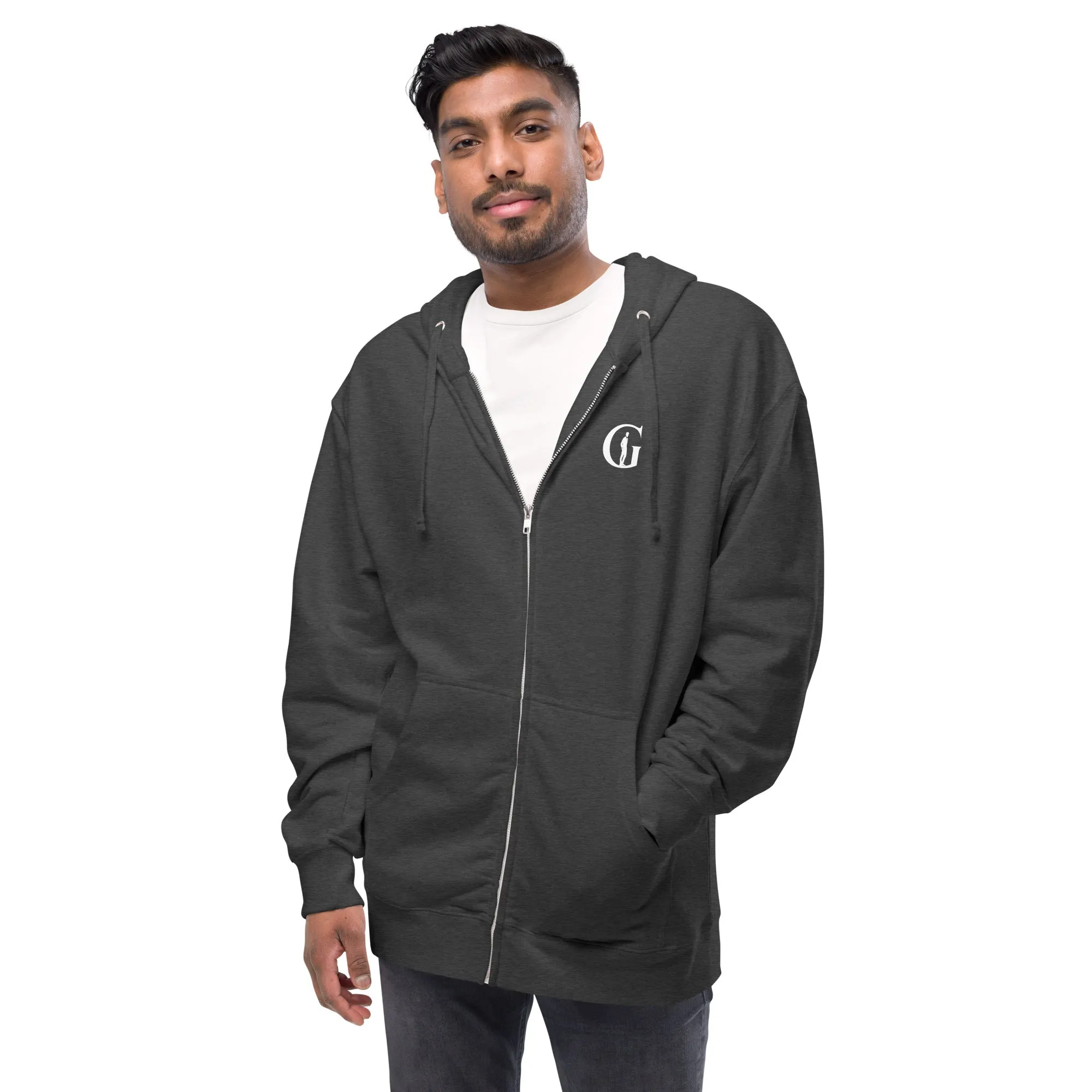 Gentlemen fleece zip up hoodie