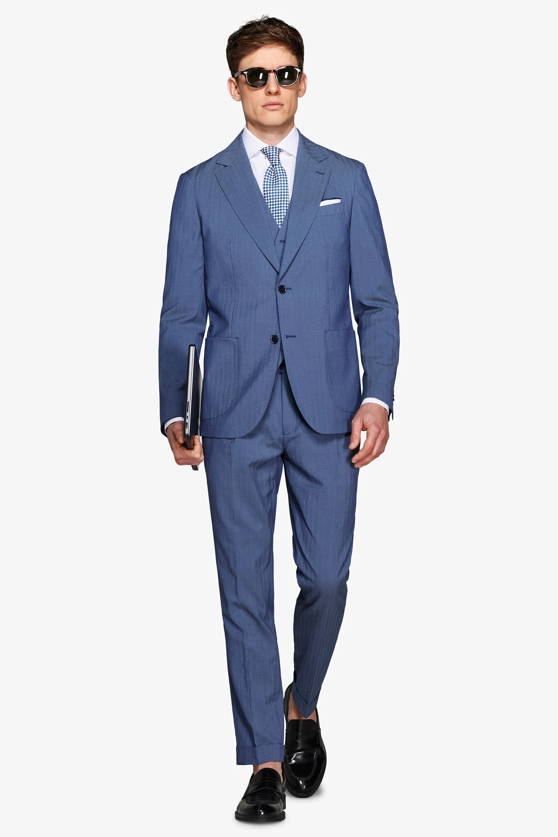 Giacca da abito Herringbone royal