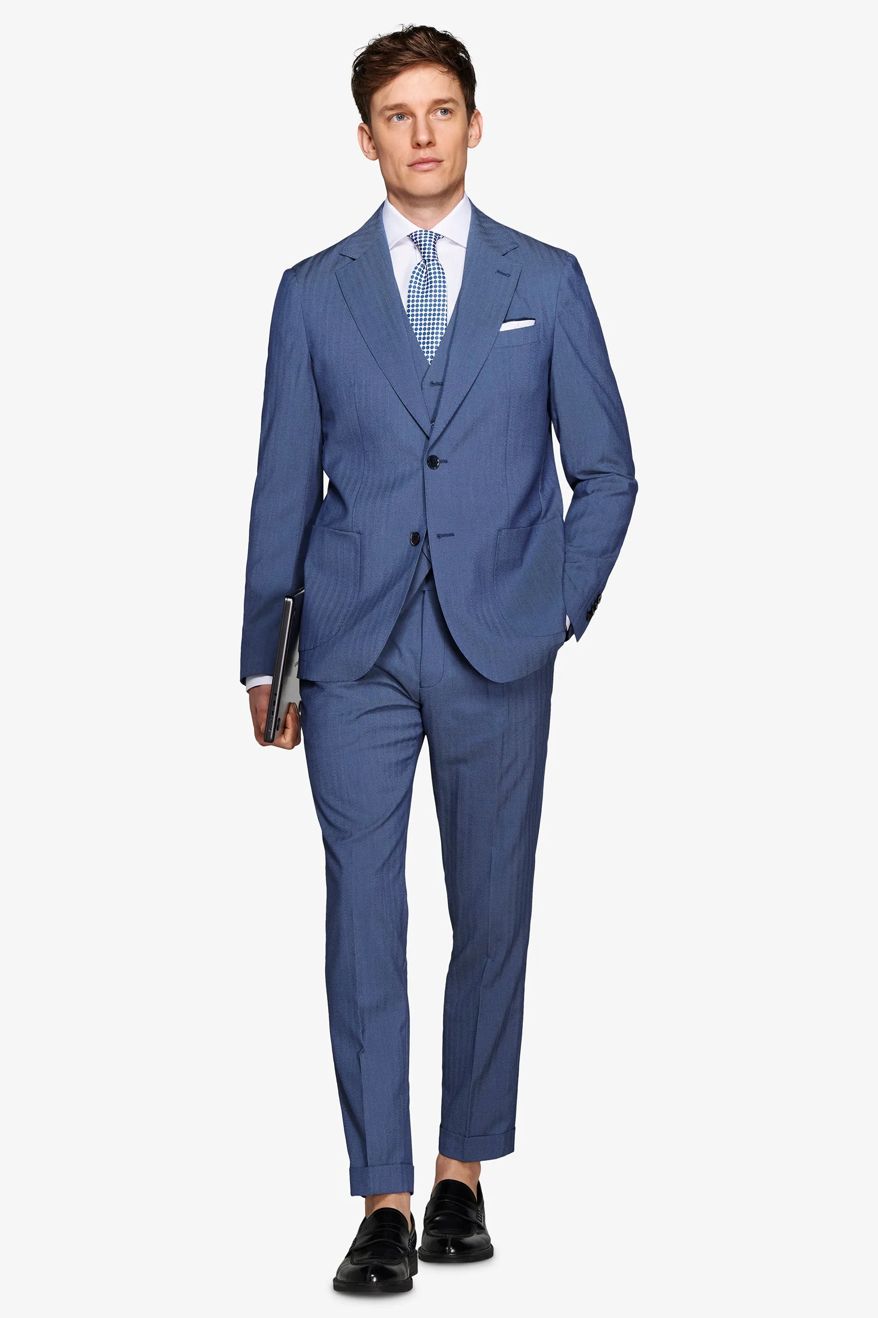 Giacca da abito Herringbone royal