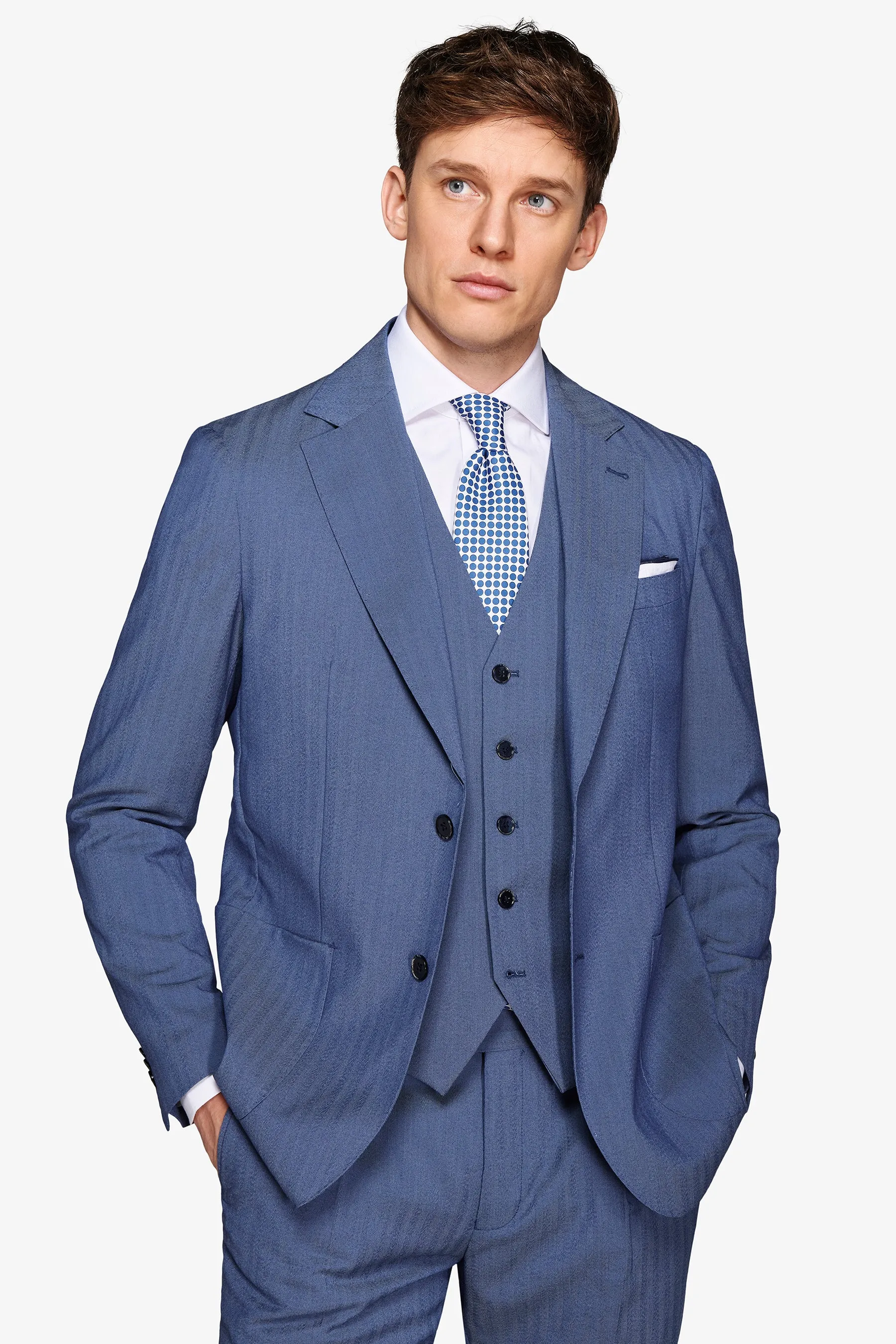 Giacca da abito Herringbone royal