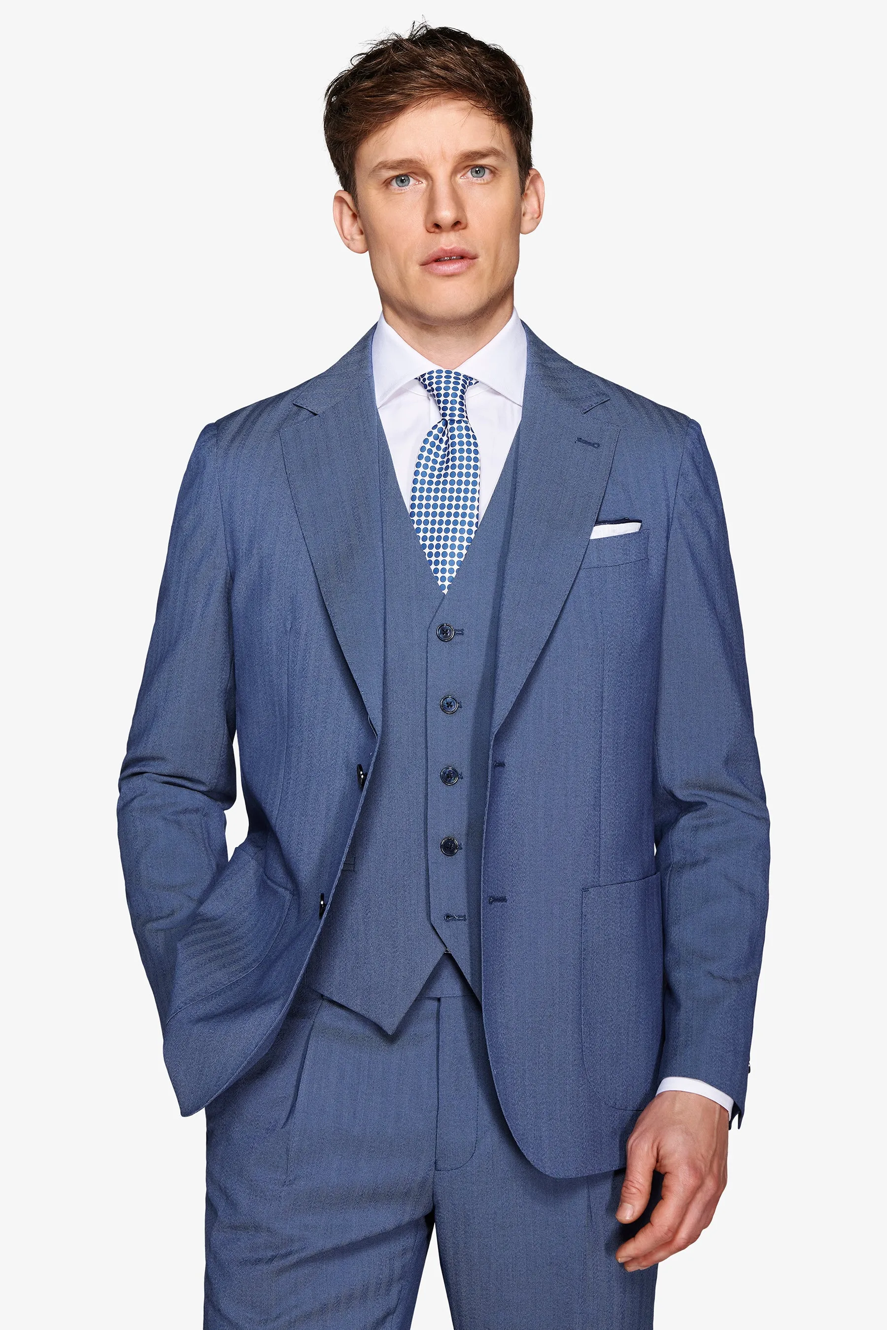 Giacca da abito Herringbone royal