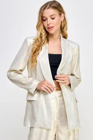 Gold Shimmer Blazer
