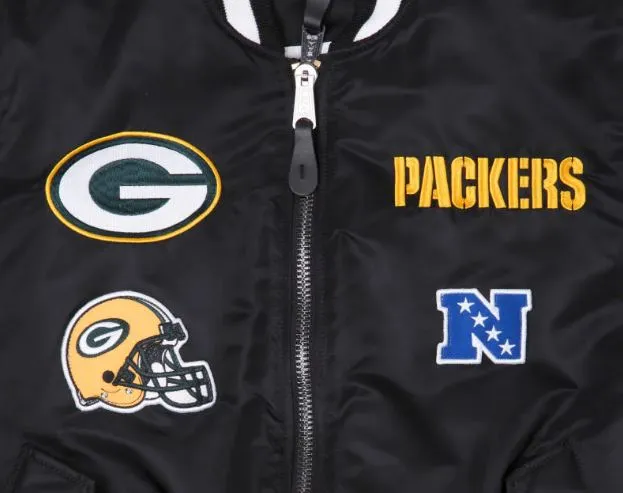 GREEN BAY PACKERS X ALPHA X NEW ERA MA-1 BOMBER JACKET