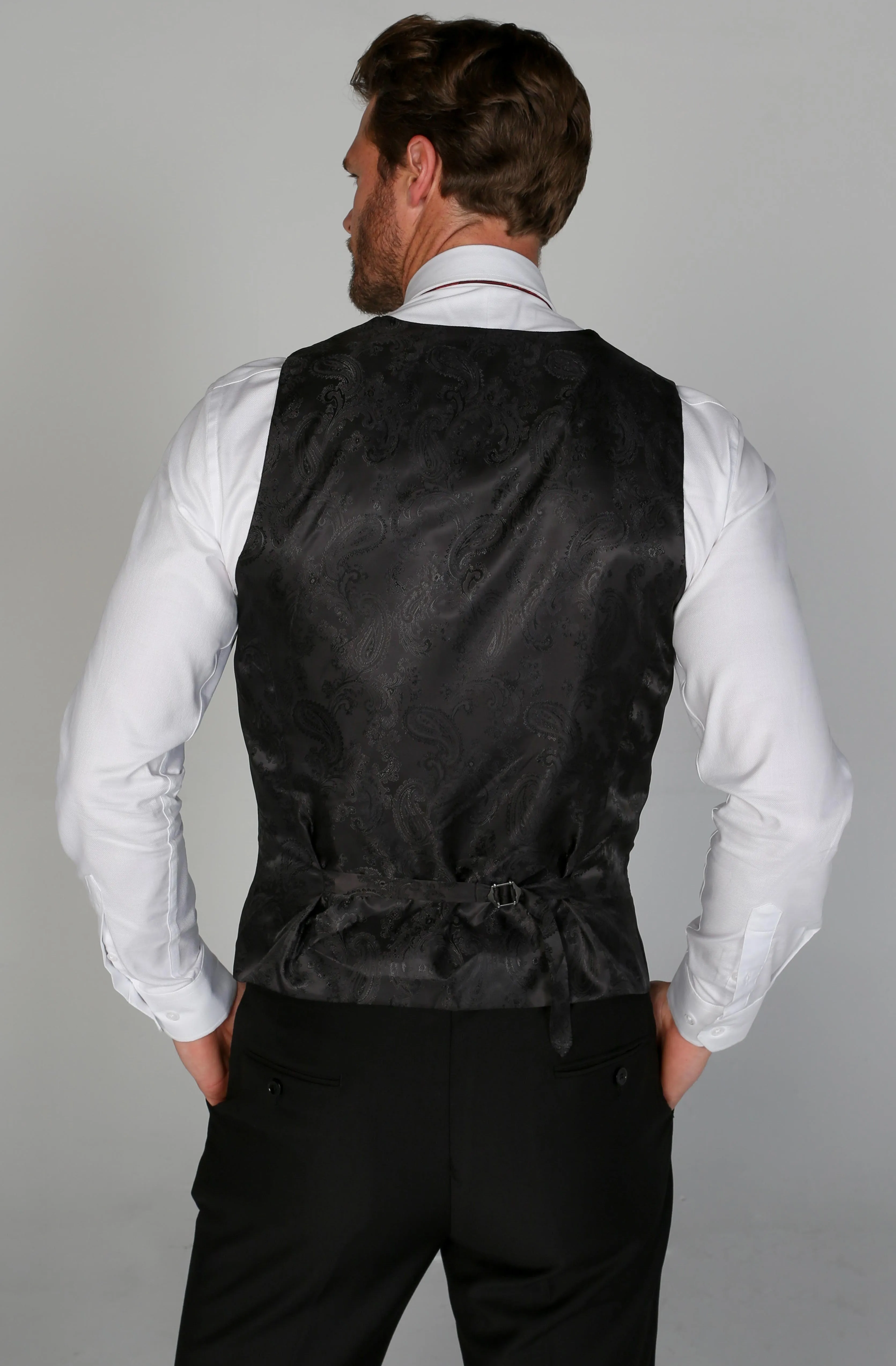 Harry - Men's Black Tuxedo Waistcoat