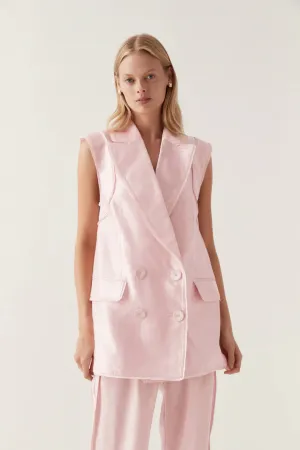 Insight Oversized Vest Soft Pink