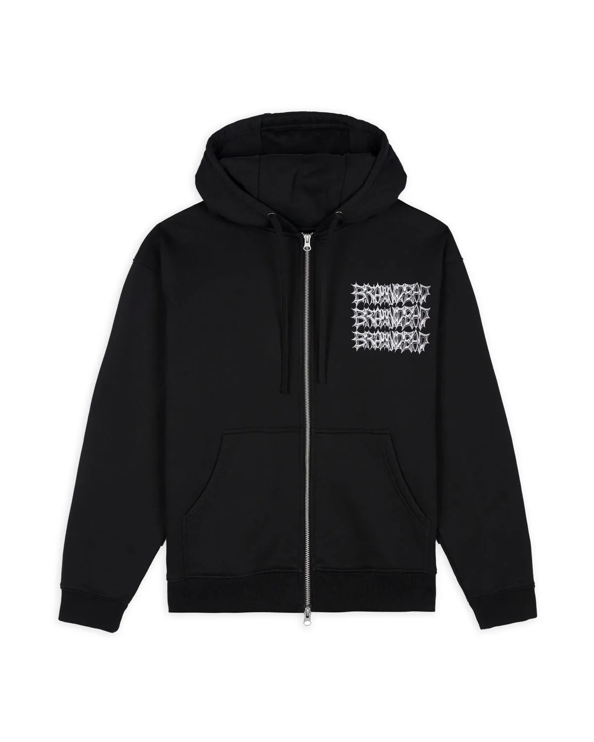 Jiblets Zip Up Hooded Sweatshirt - Black