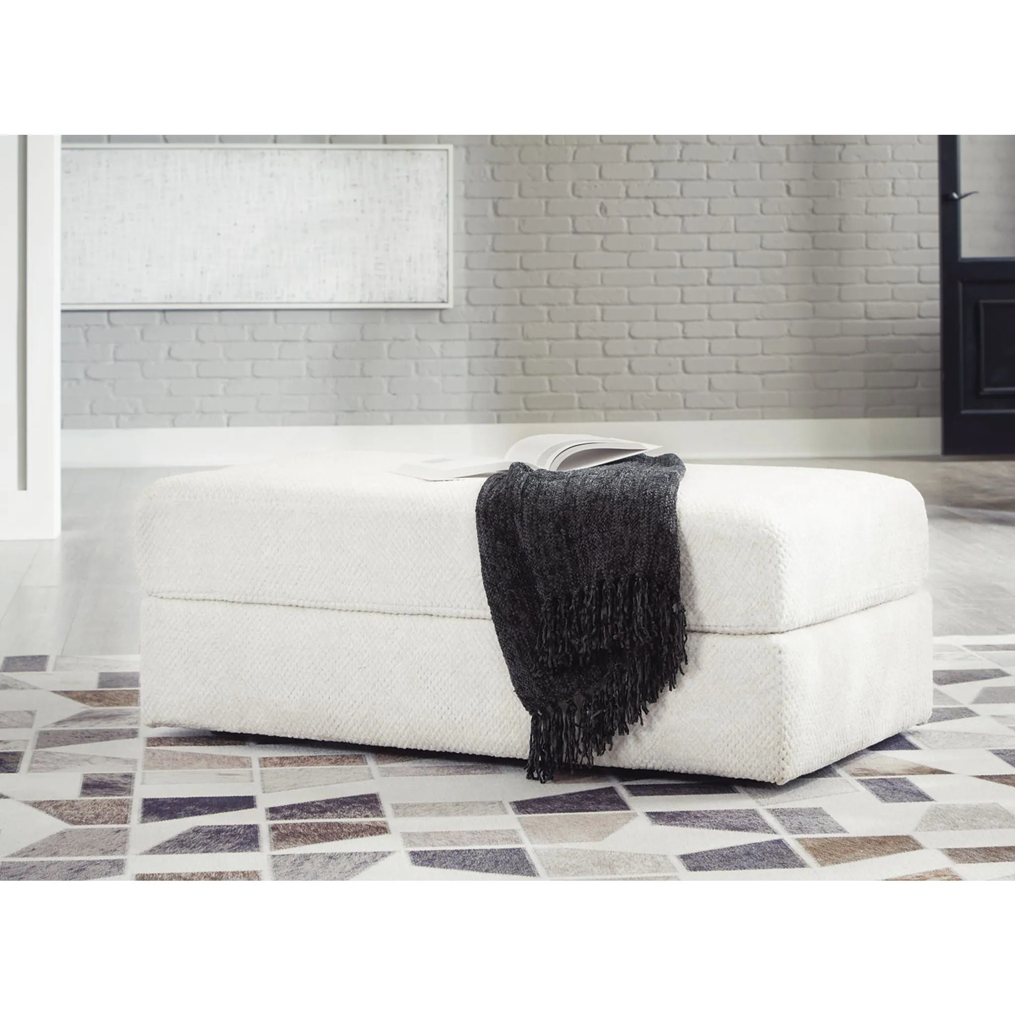 Karinne Oversized Accent Ottoman